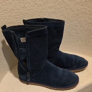 UGG Navy Suede Boots